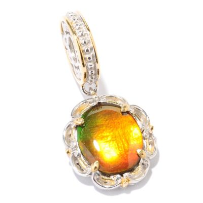 SS/PALL CHARM AMMOLITE TRIPLET DROP