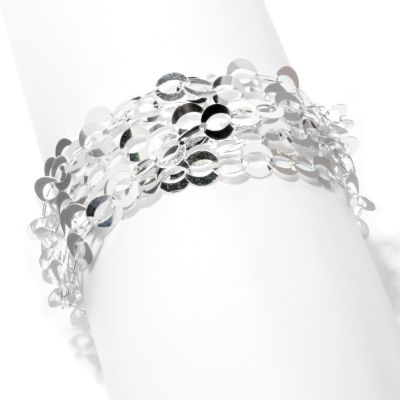 MULTISTRAND FLAT SHINY OVAL LINK BRACELET
