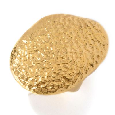 128-074 - Toscana Italiana Gold Embraced&trade; Hammered Freeform Ring 