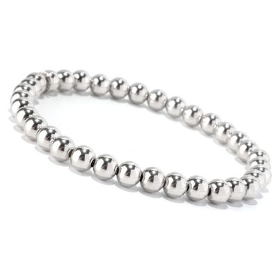 SS/P BRAC 6mm BEADED STRETCH