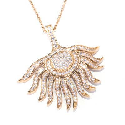 SB SS/CHOICE FEATHER PENDANT W/ 18" CHAIN