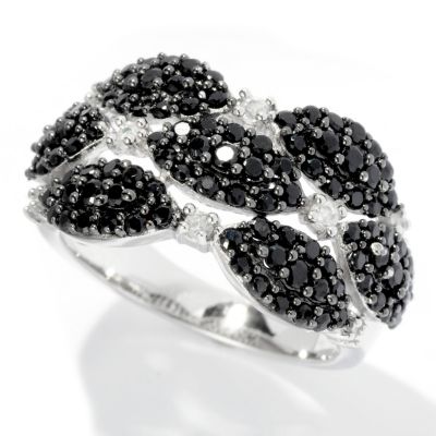 128-221 - Gem Treasures Sterling Silver 1.39ctw Spinel & White Zircon Marquise Ring