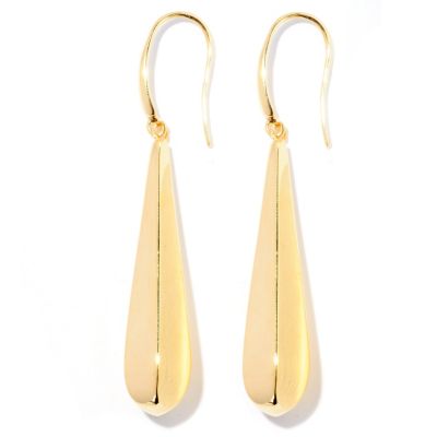 SS EAR HIGH-POLISHED DANGLE DROP