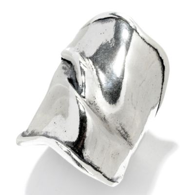 SS MEDITERRANEAN WAVE WIDE BAND RING