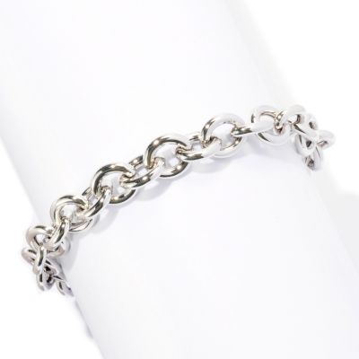 SS/P BRAC HIGH-POLISHED CABLE LINK w/ TOGGLE CLASP