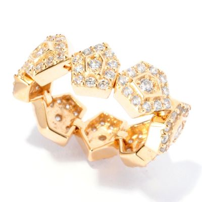 128-319 - Sonia Bitton for Brilliante&reg; 1.71 DEW Round Cut Abstract Pentagon Dream Fit&trade; Ring 