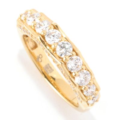 SB SS/CHOICE ROUND CUT SCALLOPED SIDE BAND RING