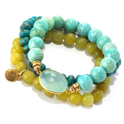 MARIECHAVEZ SET OF 3 BEAD BRACELETS