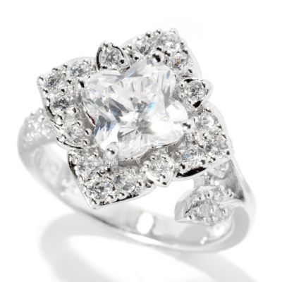 BLTA SS/PLAT FLOWER CUT RING