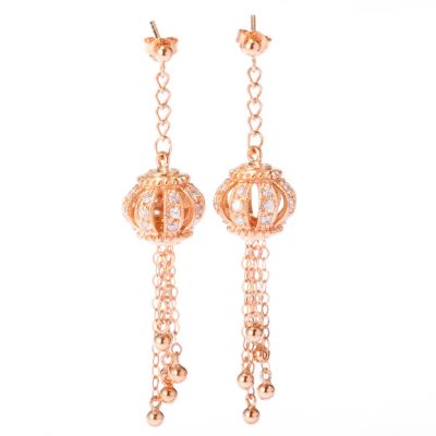 SB SS/CHOICE ROUND CUT TASSLE DROP EARRINGS