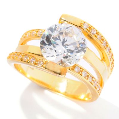 SB SS/PLAT ROUND CUT WRAP AROUND RING