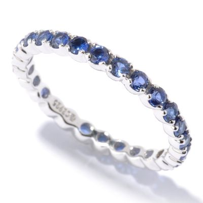 128-425 - Brilliante&reg; Platinum Embraced&trade; Polished Round Cut Eternity Band Ring