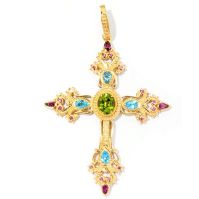 SS/YV LARGE GEMSTONE CROSS ENHANCER