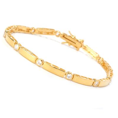 BLTA SS/CHOICE ROUND CUT BEZEL SET LINE BRACELET