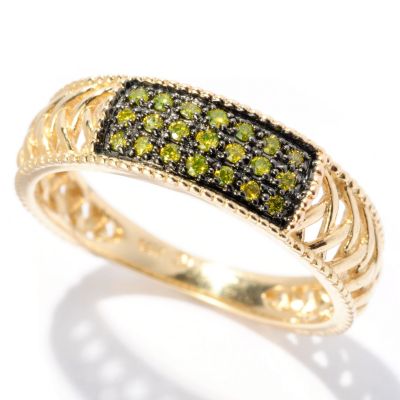 14K YG YELLOW DIAMOND RING