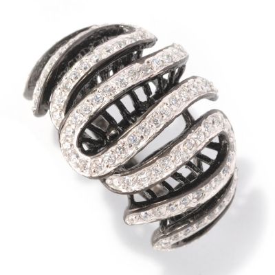 128-613 - Sonia Bitton for Brilliante&reg; 1.07 DEW Round Cut Swirl Ring