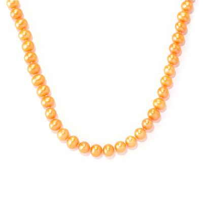 SS 20" 8-9mm DYED FWP NECKLACE w/MAGNETIC CLASP