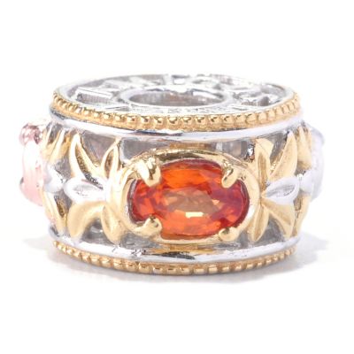 128-738 - Gems en Vogue II Morganite, Opal and Orange Sapphire "Three Amigos" Charm