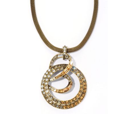 GOLDTONE SPIRAL NECKLACE