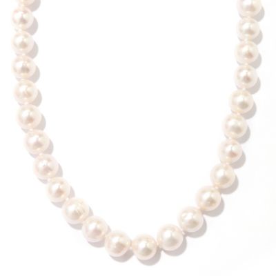 SS 18" 10-11mm WHITE FWP NECKLACE w/FOLDER