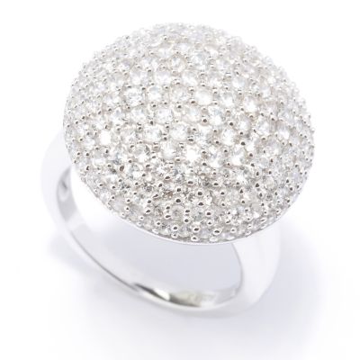 SS PAVE RING WHITE ZIRCON