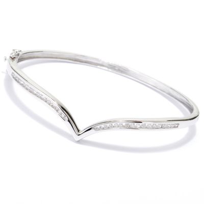 SS WHITE ZIRCON CHEVRON BRAC