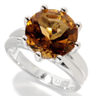 SS ROUND CHOICE OF QUARTZ SOL RING