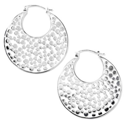 SS SOCIETY CHAMPAGNE HOOP EARRINGS