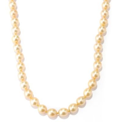 14K YG 8-9mm GOLDEN SOUTH SEA PEARL NECKLACE