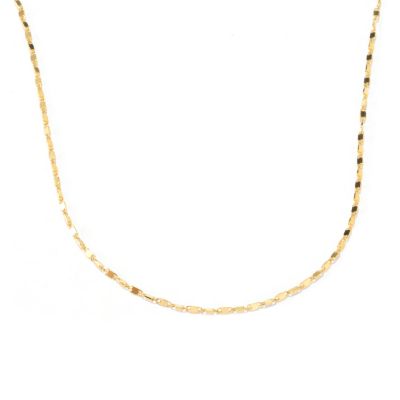 129-056 - Italian Designs with Stefano 14K Gold Adjustable 20'' Saliscendi Necklace 