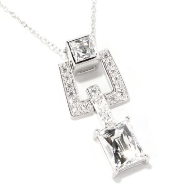 TYCOON SS/PLAT SQUARE, RECTANGLE AND ROUND DROP PENDANT