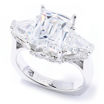 129-204 - TYCOON for Brilliante&reg; Platinum Embraced&trade; 5.30 DEW Rectangle & Trillion Ring