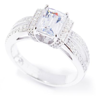 TYCO SS/PLAT RECTANGLE AND ROUND SPLIT SHANK RING