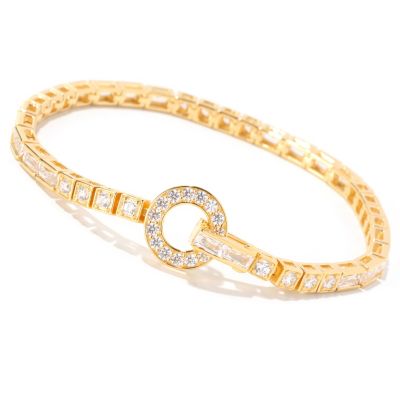 TYCO SS/CHOICE ROUND AND RECTANGLE BRAC W/ FANCY CIRCLE CLASP