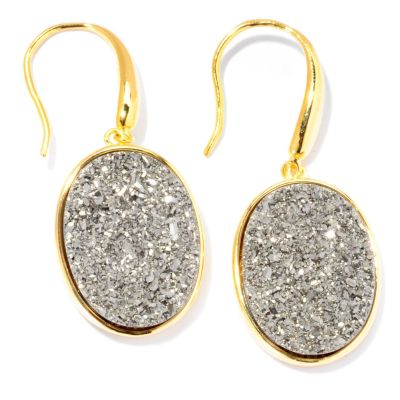 SS/18KGP EAR DRUSY DROP