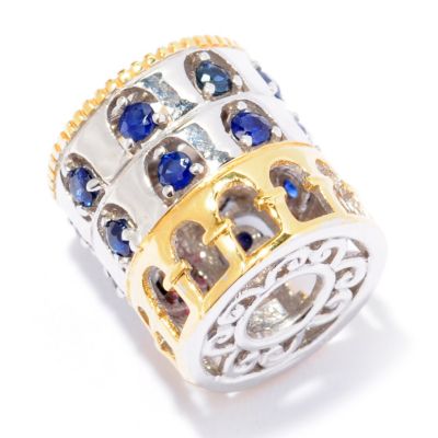 129-244 - Gems en Vogue II Sapphire "Colosseum" Travel Series Slide-on Charm 