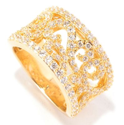 CHAD SS/18KYGP OPEN GALLERY WIDE SWIRL BAND RING