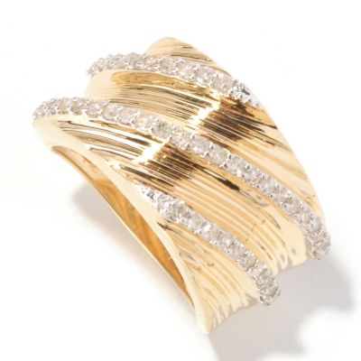 SS/YV BAND WITH DIAMOND TWIST