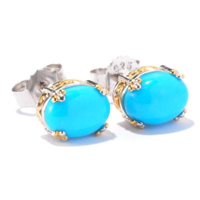 SS/PALL EAR SLEEPING BEAUTY TURQUOISE STUD