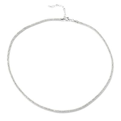 129-517 - Palatino&trade; Platinum Embraced&trade; 18'' Diamond Cut Beaded Necklace 