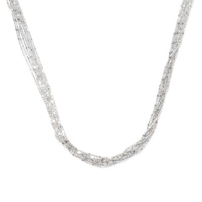 129-519 - Palatino&trade; Platinum Embraced&trade; 20'' Diamond Cut Seven-Strand Necklace 