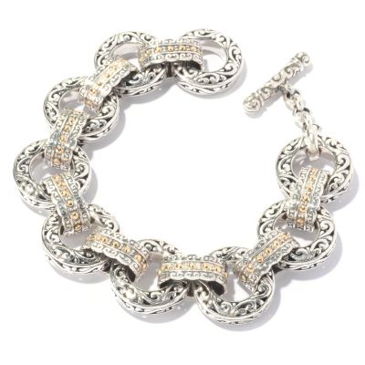 SS/ 18K SS TOGGLE BRACELET