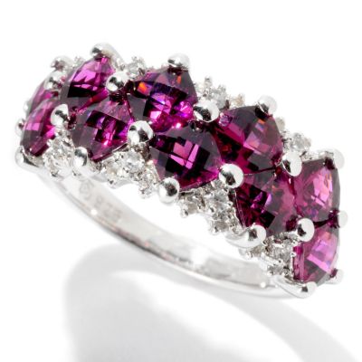 SS FANCY CUT CUSHION BRAZILIAN GARNET BAND
