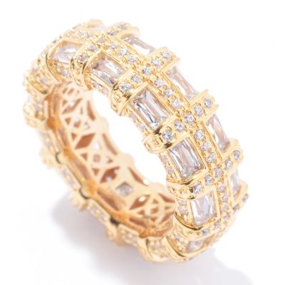 129-769 - TYCOON for Brilliante&reg; 3.87 DEW Rectangle & Round Eternity Band Ring