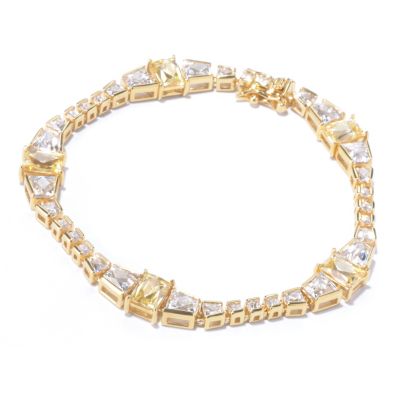 129-778 - TYCOON for Brilliante&reg; Gold Embraced&trade; White & Yellow Line Bracelet