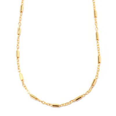 129-865 - Portofino Gold Embraced&trade; 20'' Polished Rolo & Cylinder Link Necklace 