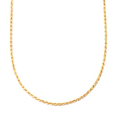 SS/18KGP NECK ADJUSTABLE ROPE CHAIN - 30"