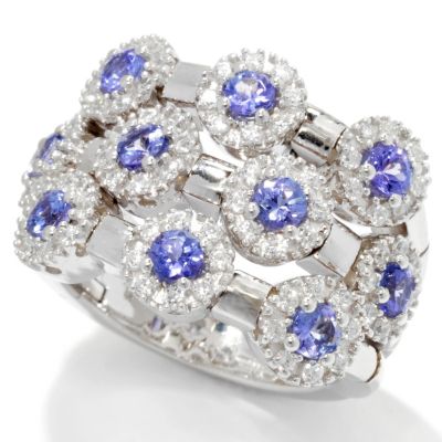 PLATINUM EMBRACED/TANZANITE