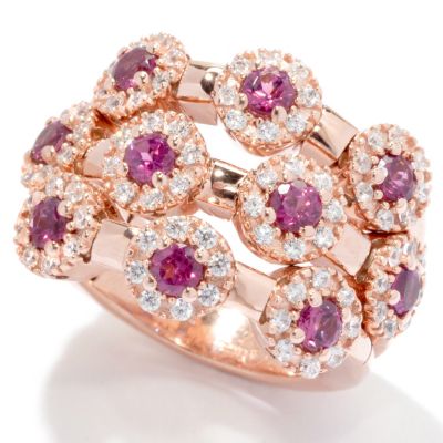 ROSE GOLD EMBRACED/RHODOLITE