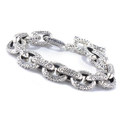 SS TENNIS BRACELET WITH TOGGLE